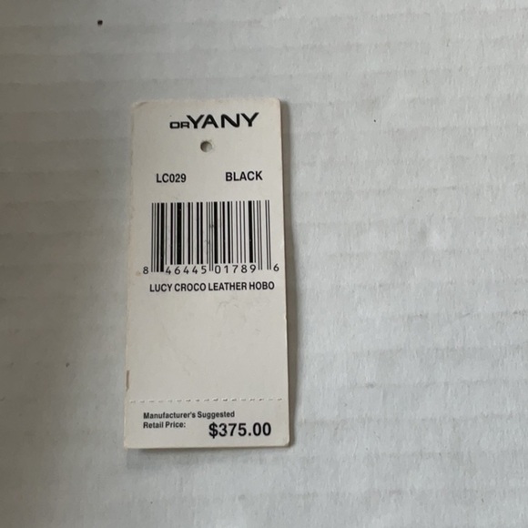 orYany Lucy Croco Leather Hobo bag in black *dust bag included - Picture 11 of 13